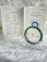 Load image into Gallery viewer, Grade A Natural Jade Bangle with certificate #37086
