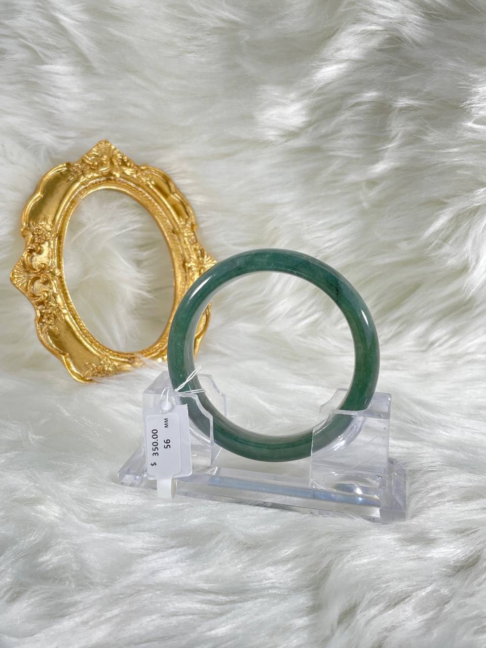 Grade A Natural Jade Bangle with certificate #37086
