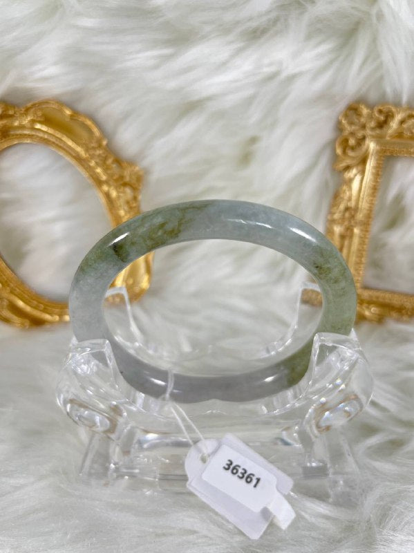 Grade A Natural Jade Bangle with certificate #36361