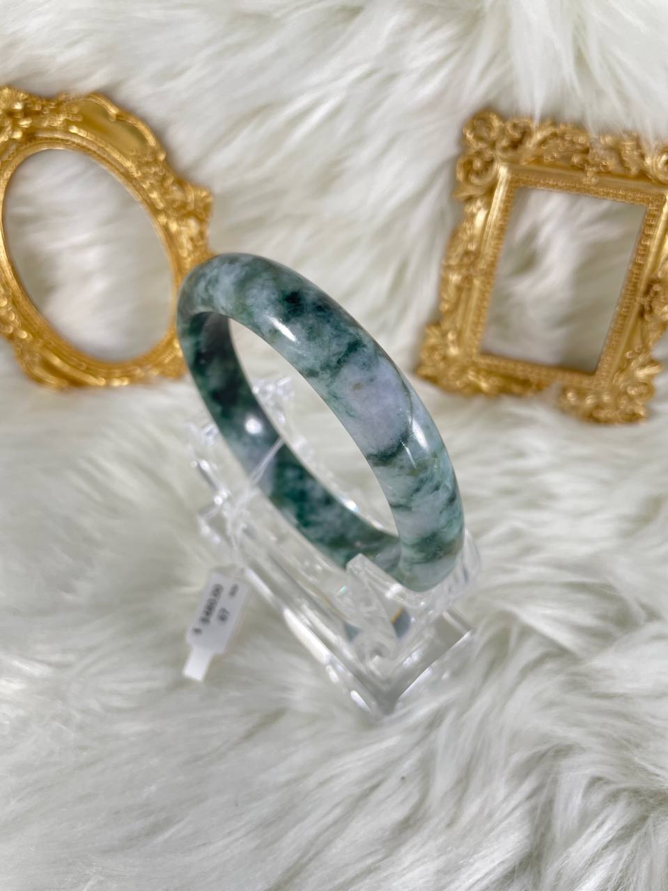 Grade A Natural Jade Bangle with certificate #36567