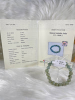 Load image into Gallery viewer, Grade A Natural Jade Beaded Bangle with certificate #37052
