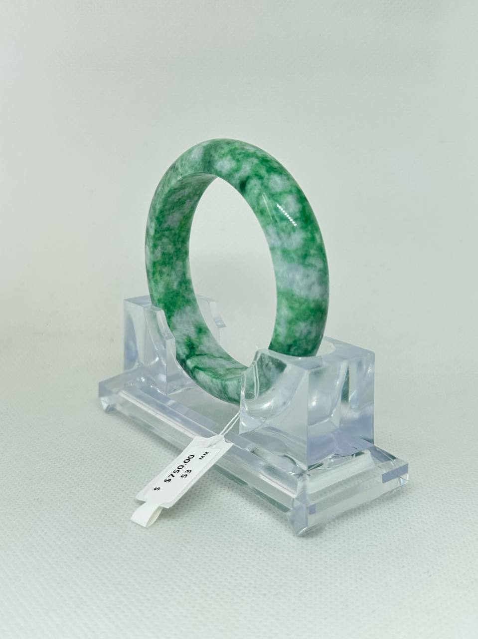 Grade A Natural Jade Bangle with certificate #36933