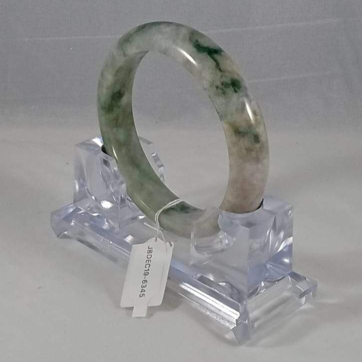 Grade A Natural Jade Bangle with certificate #6345