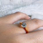 Load image into Gallery viewer, Gold Zirconia Ring (DBRRIN-0018)
