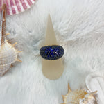 Load image into Gallery viewer, Silver ring w/ Blue Sapphires (DBRRIN-0016)
