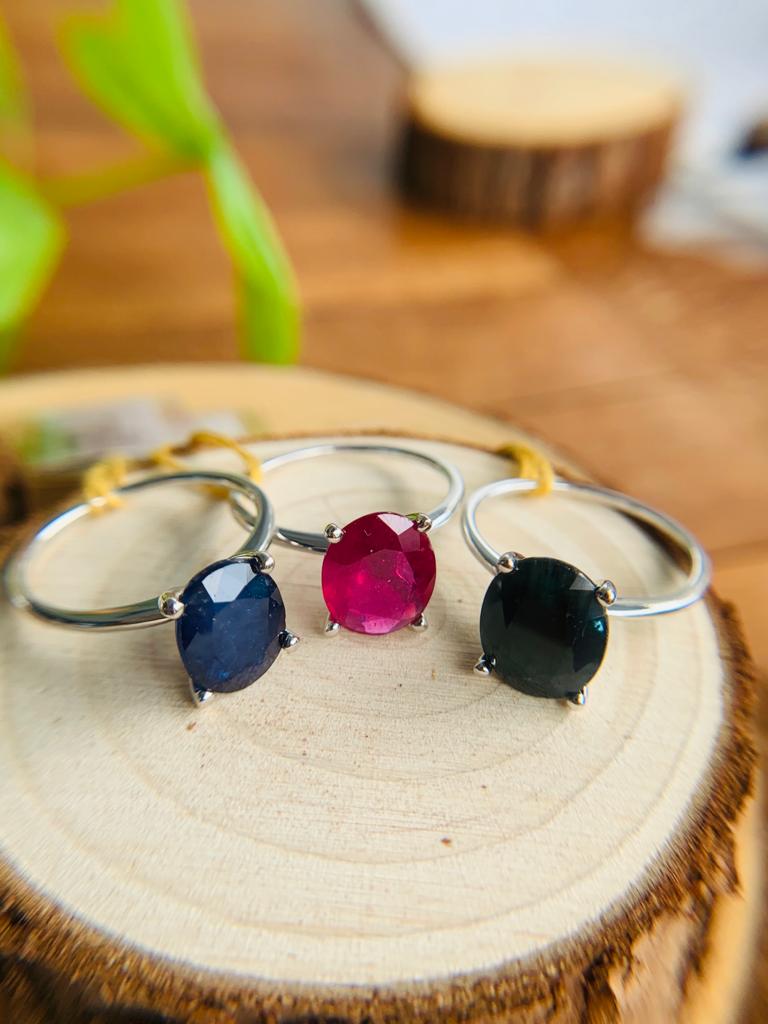 Oval Shape Gemstone Ring